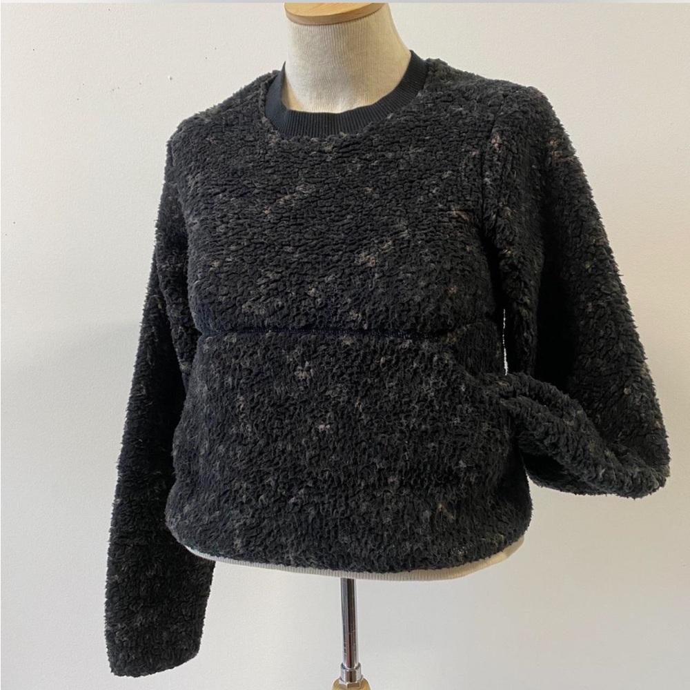 Cozy Black Fleece Sweater